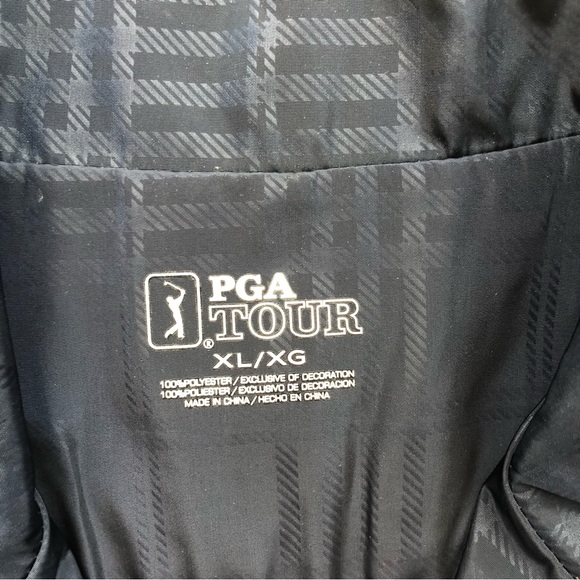 Men’s Navy Plaid PGA Tour Windbreaker | Size XL - Picture 3 of 6